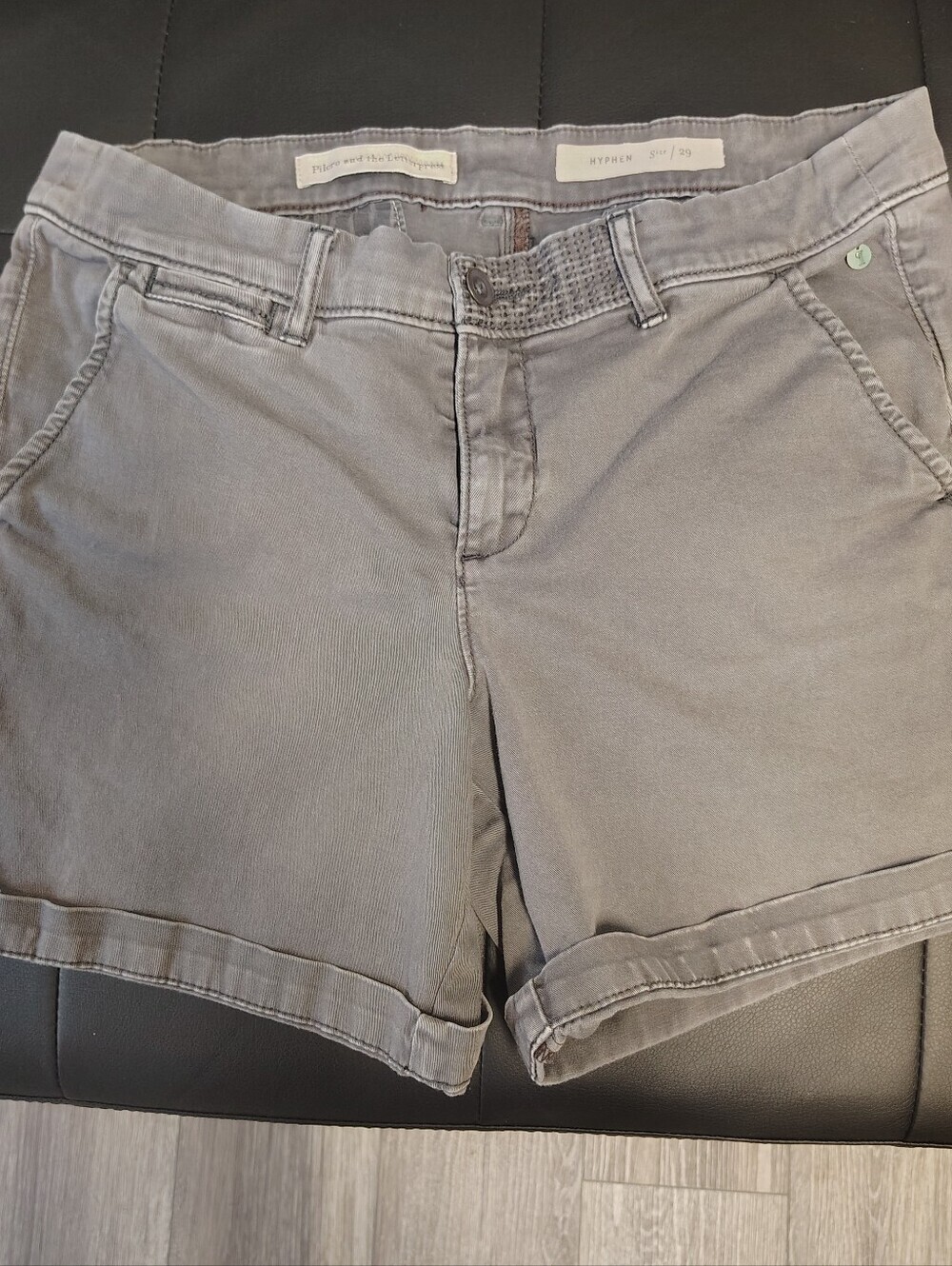 Pilcro and the Letterpress Gray Cotton Waistband Shorts Woman's 29 - Picture 2 of 9